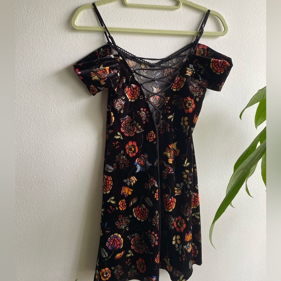 Floral multi color Mini Dress From Forever 21 Size S - Picture 3 of 5